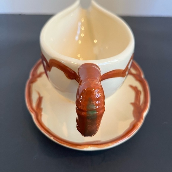 Franciscan Apple Pattern Gravy/Sauce Boat with attached Underplate - Picture 4 of 8